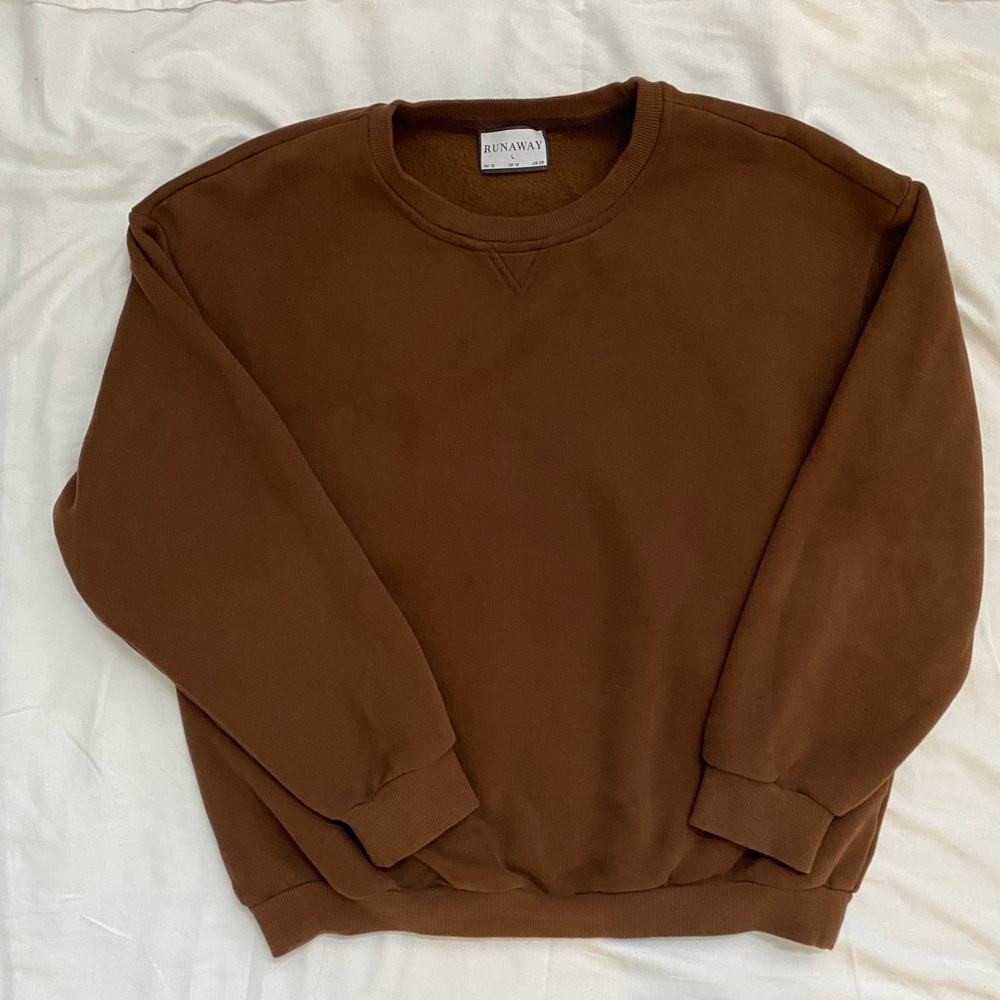 Runaway The Label Chocolate coloured Track suit. Size Large - Picture 4 of 9